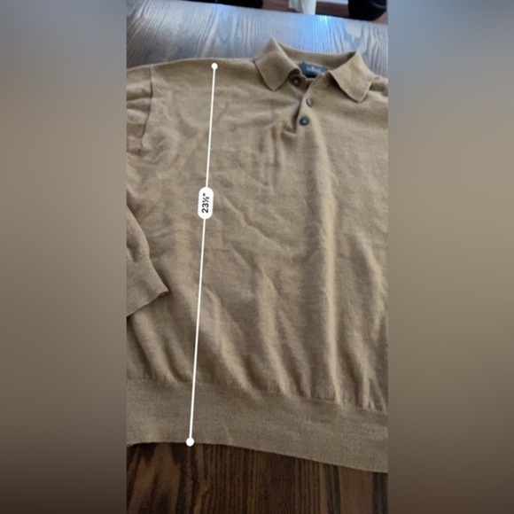 Vintage Belford classic 100% extra fine Merino Wool sweater men’s XL camel brown - Picture 11 of 16